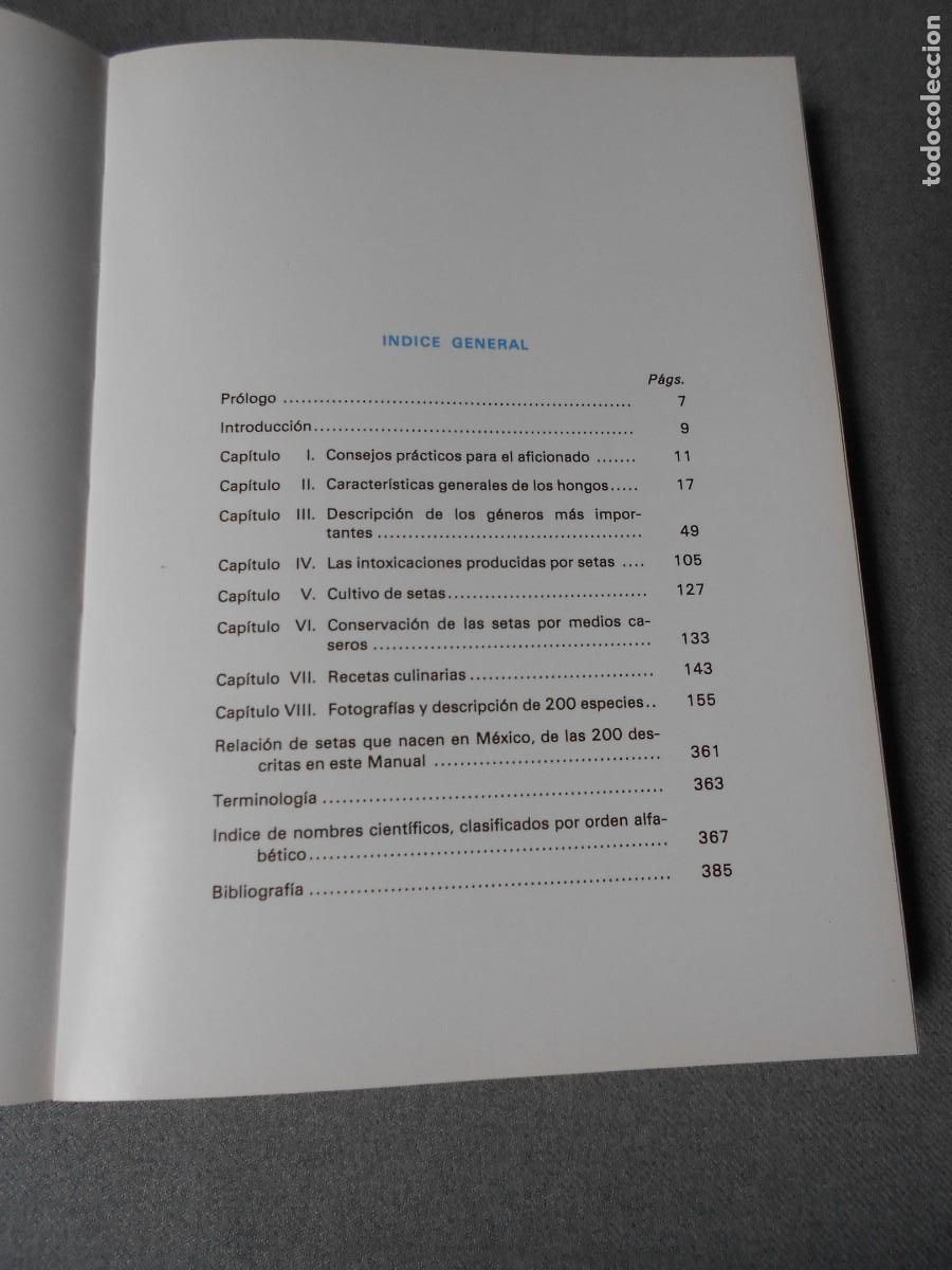 Libros de segunda mano: LAS SETAS. MANUAL PRACTICO PARA EL AFICIONADO. - Foto 4