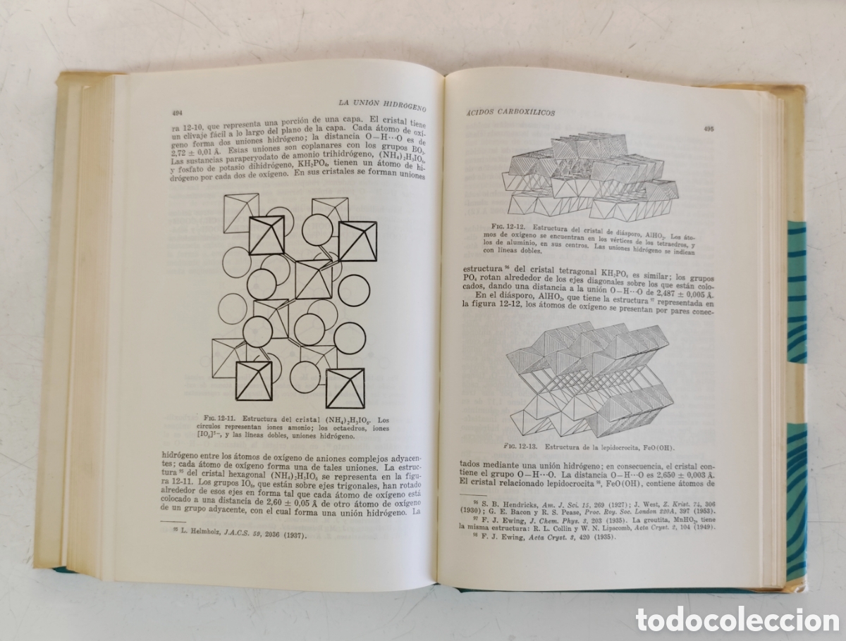 Libros de segunda mano de ciencias: Uniones qu&iacute;micas. Linus Pauling. - Foto 10