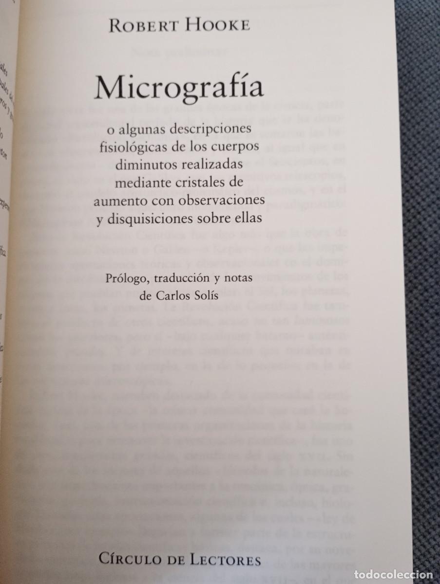 Libros de segunda mano: Micrograf&iacute;a (Robert Hooke) - Foto 5