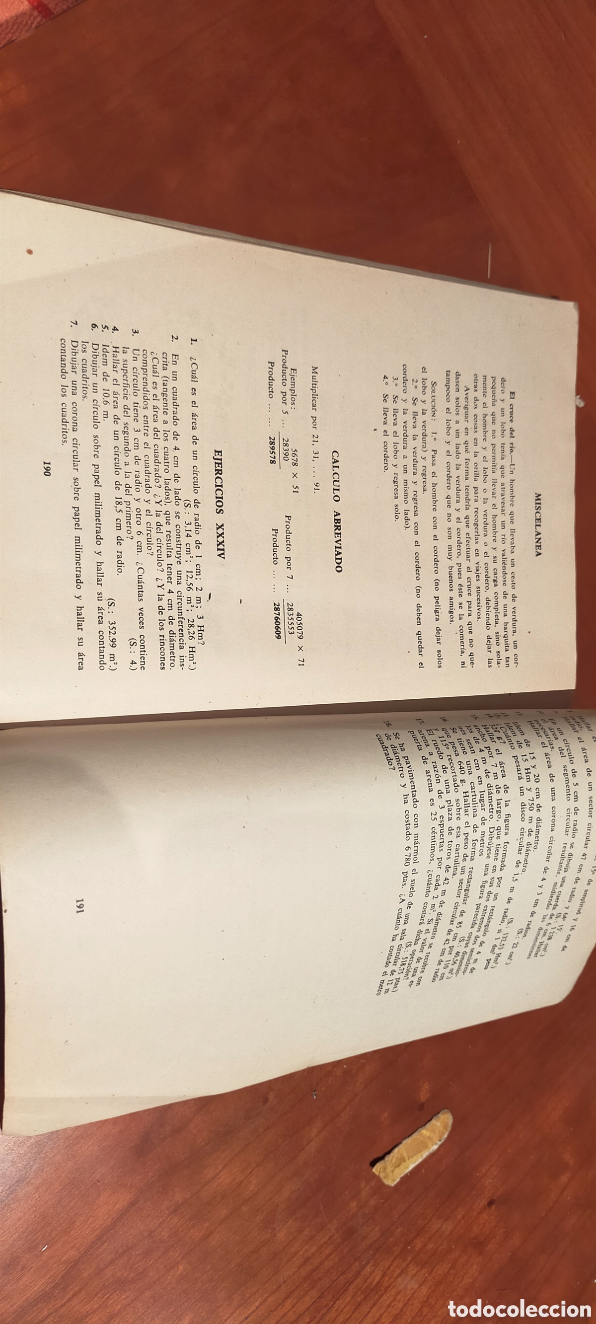 Libros de segunda mano de ciencias: Libro MATEM&Aacute;TICAS 1&deg; S SEGURA 1959 - Foto 3