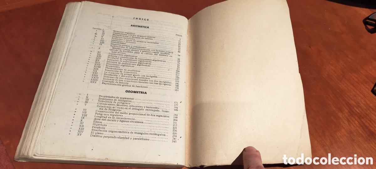 Libros de segunda mano de ciencias: MATEM&Aacute;TICAS TERCER CURSO DE BACHILLERATO (PLAN DE 1953) - Foto 3