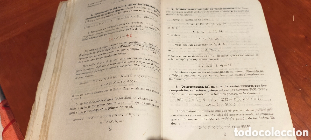 Libros de segunda mano de ciencias: MATEM&Aacute;TICAS TERCER CURSO DE BACHILLERATO (PLAN DE 1953) - Foto 5