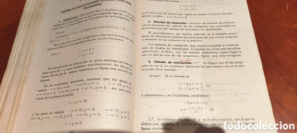 Libros de segunda mano de ciencias: MATEM&Aacute;TICAS TERCER CURSO DE BACHILLERATO (PLAN DE 1953) - Foto 9
