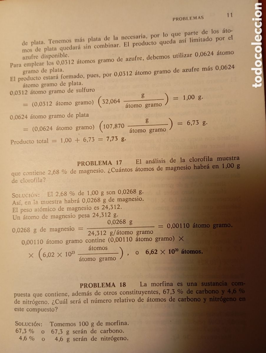 Libros de segunda mano de ciencias: PROBLEMAS DE QUIMICA, EDITORIAL REVERTE. - Foto 8