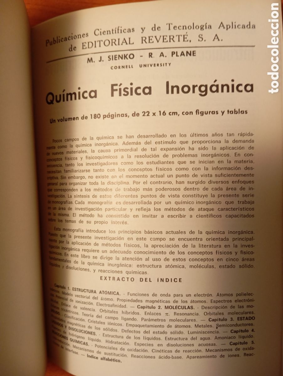 Libros de segunda mano de ciencias: PROBLEMAS DE QUIMICA, EDITORIAL REVERTE. - Foto 13