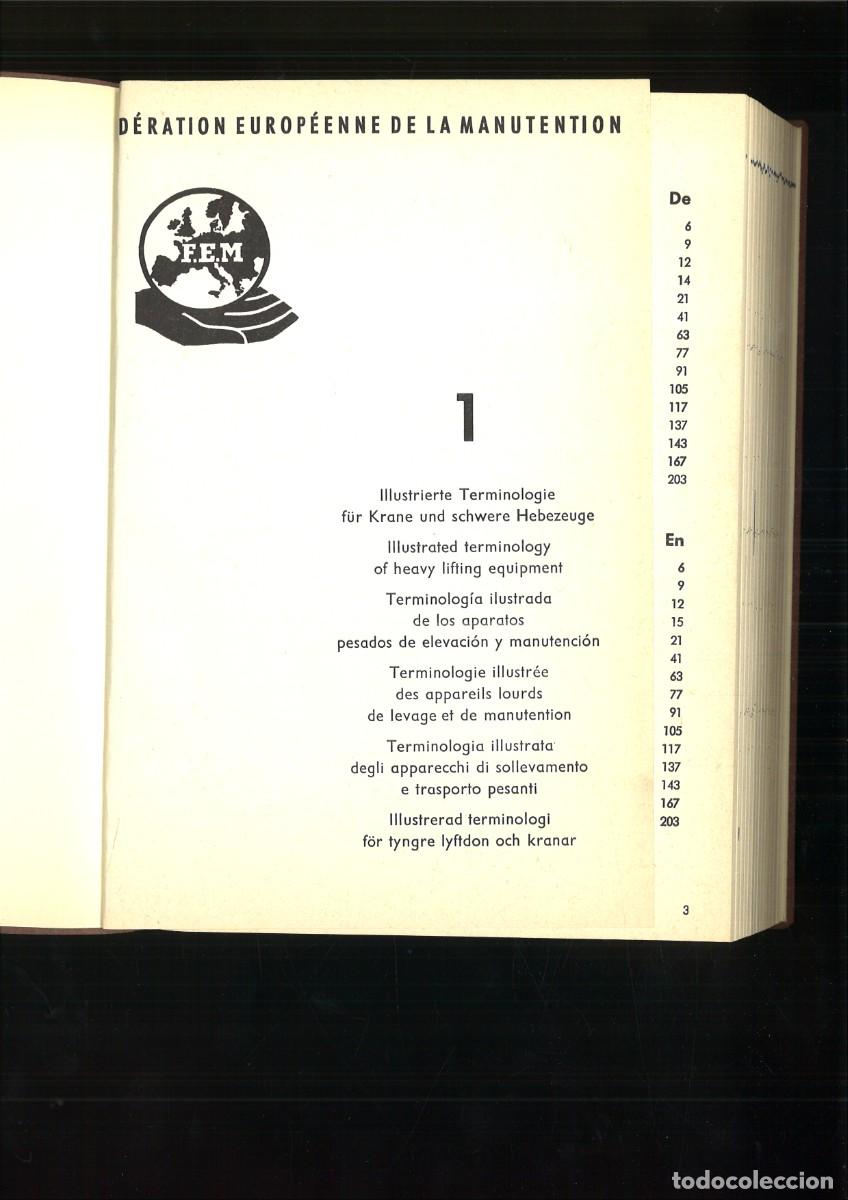 Libros de segunda mano de ciencias: FEDERATION EUROPEENNE DE LA MANUTENTION. CATALOGO - Foto 2