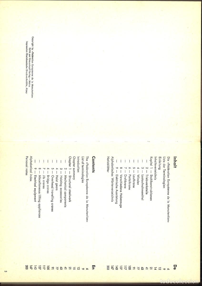 Libros de segunda mano de ciencias: FEDERATION EUROPEENNE DE LA MANUTENTION. CATALOGO - Foto 3