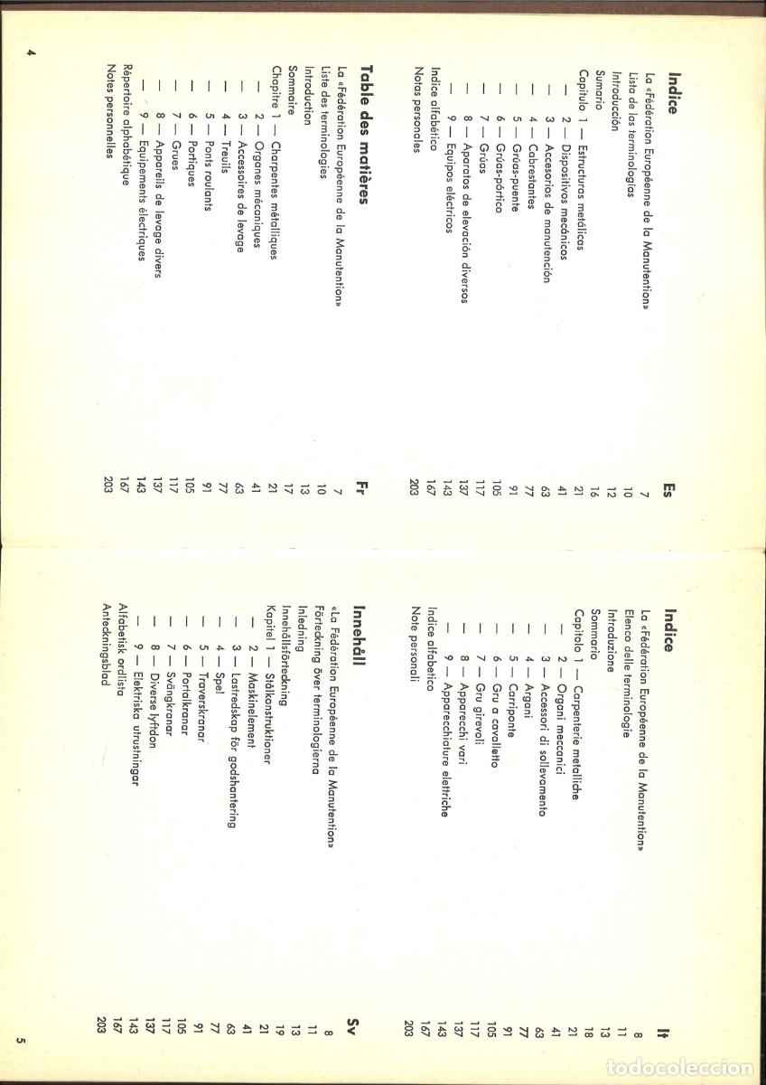 Libros de segunda mano de ciencias: FEDERATION EUROPEENNE DE LA MANUTENTION. CATALOGO - Foto 4