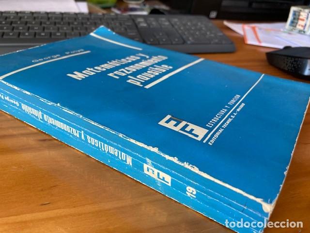 Libros de segunda mano de ciencias: MATEMATICAS Y RAZONAMIENTO PLAUSIBLE, GEORGE POLYA, ESTRUCTURA Y FUNCION-EDITORIAL TECNOS - Foto 5