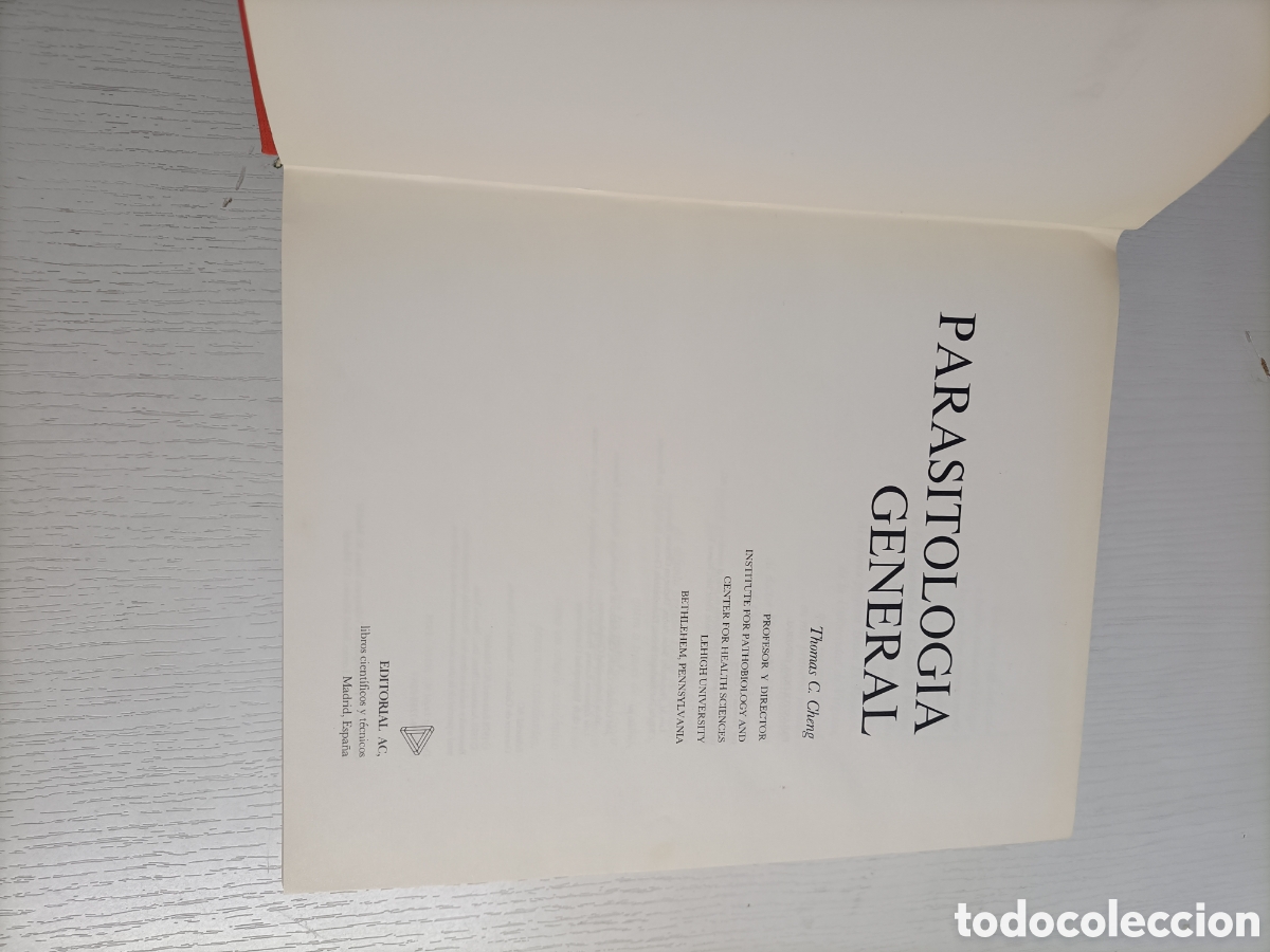 Libros de segunda mano: Parasitolog&iacute;a general Thomas C.Cheng.. editorial AC 1978 - Foto 8