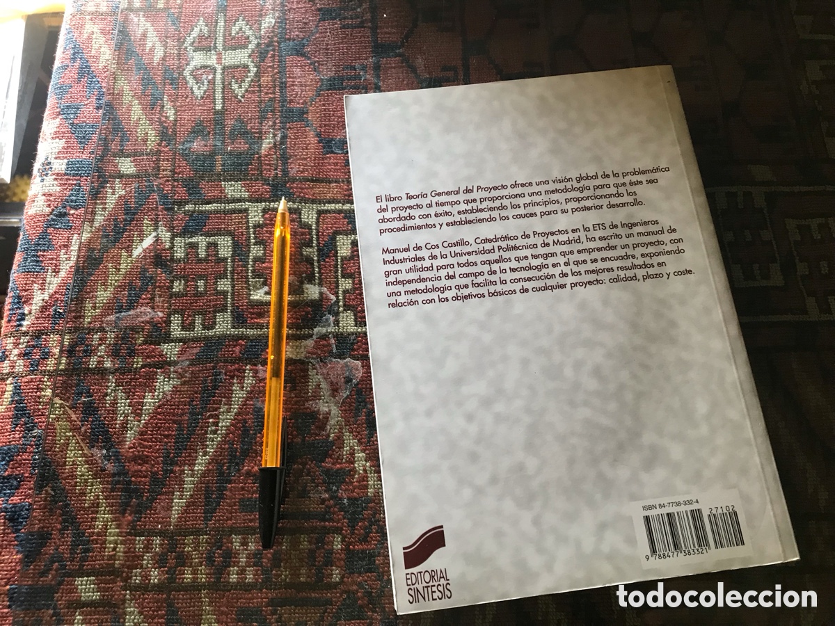 Libros de segunda mano de ciencias: Teor&iacute;a general del proyecto. Volumen I. Manuel de Cos Castillo. Editorial S&iacute;ntesis - Foto 3