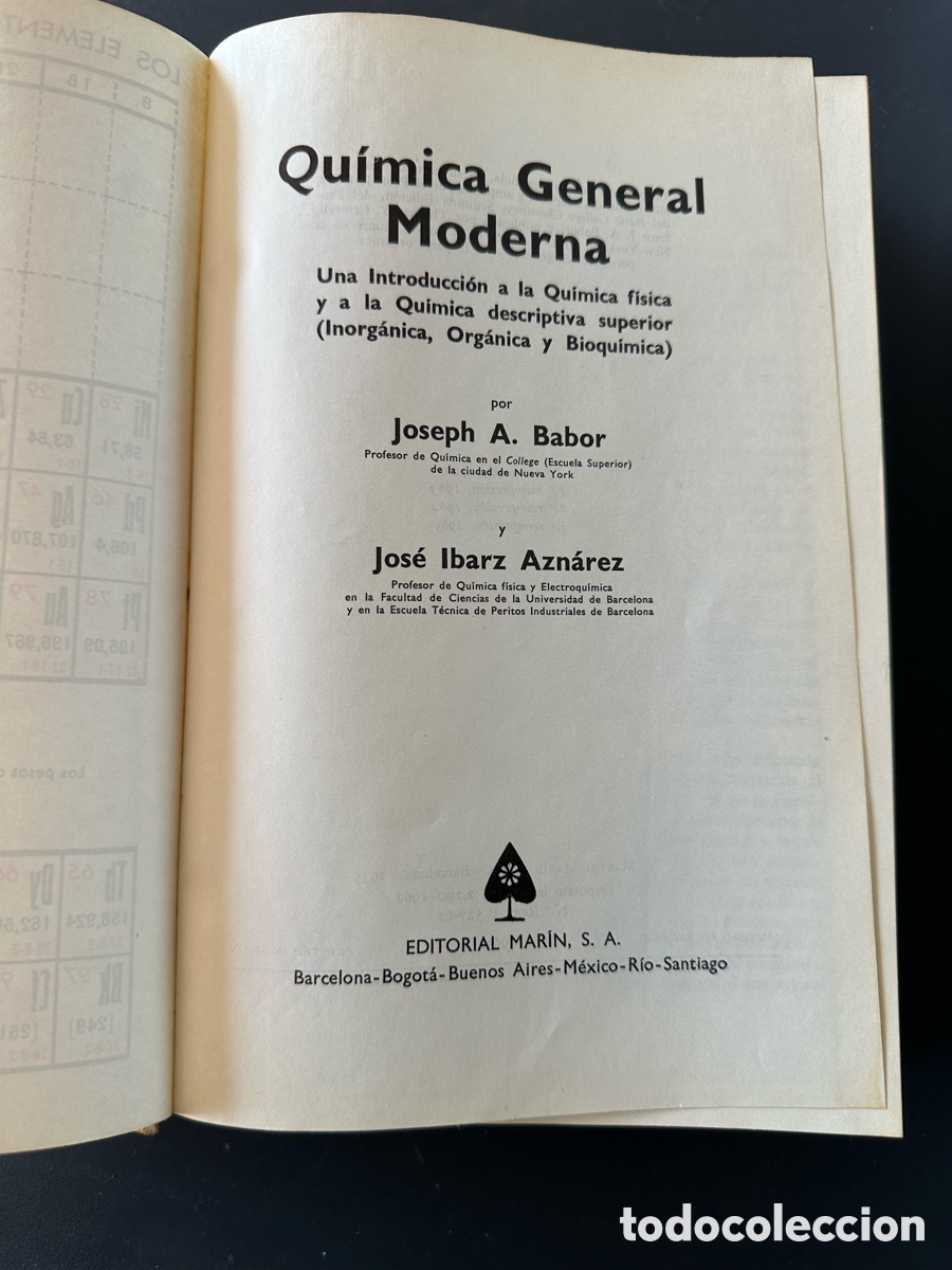 Libros de segunda mano de ciencias: QUIMICA GENERAL MODERNA 1965 3A REIMPRESION - Foto 3