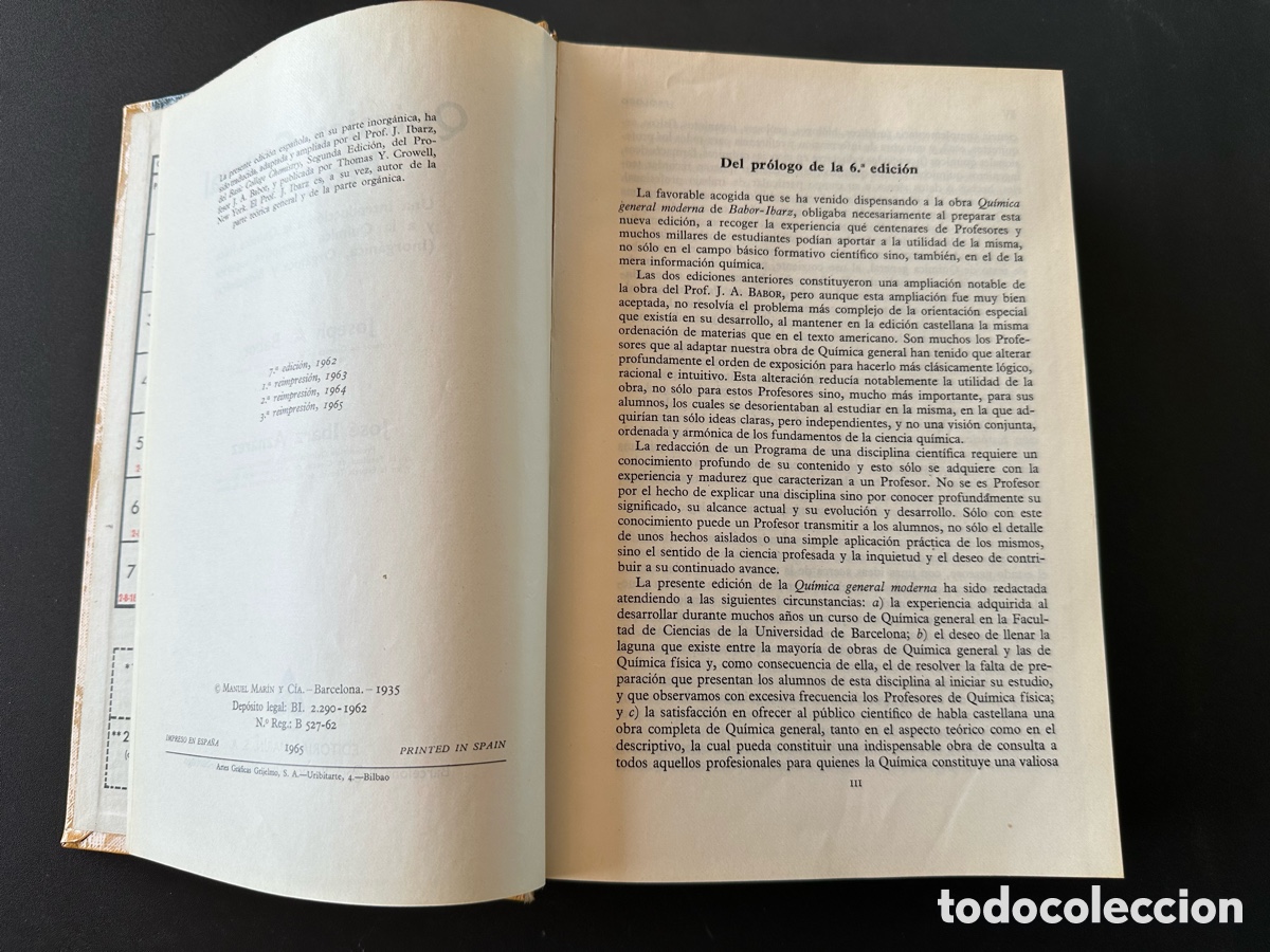 Libros de segunda mano de ciencias: QUIMICA GENERAL MODERNA 1965 3A REIMPRESION - Foto 4