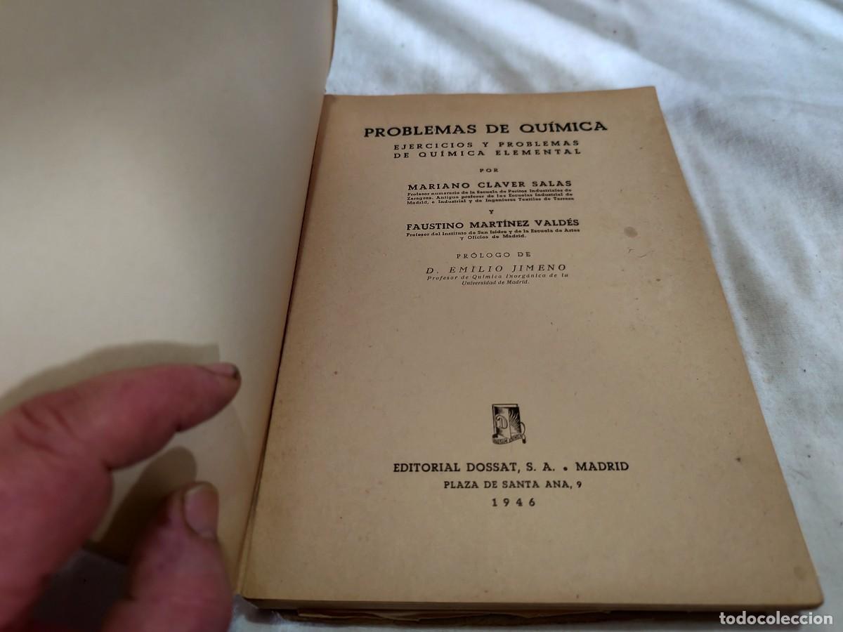 Libros de segunda mano de ciencias: PROBLEMAS DE QUIMICA / VVAA / GARA-P-115 / DOSSAT - Foto 5