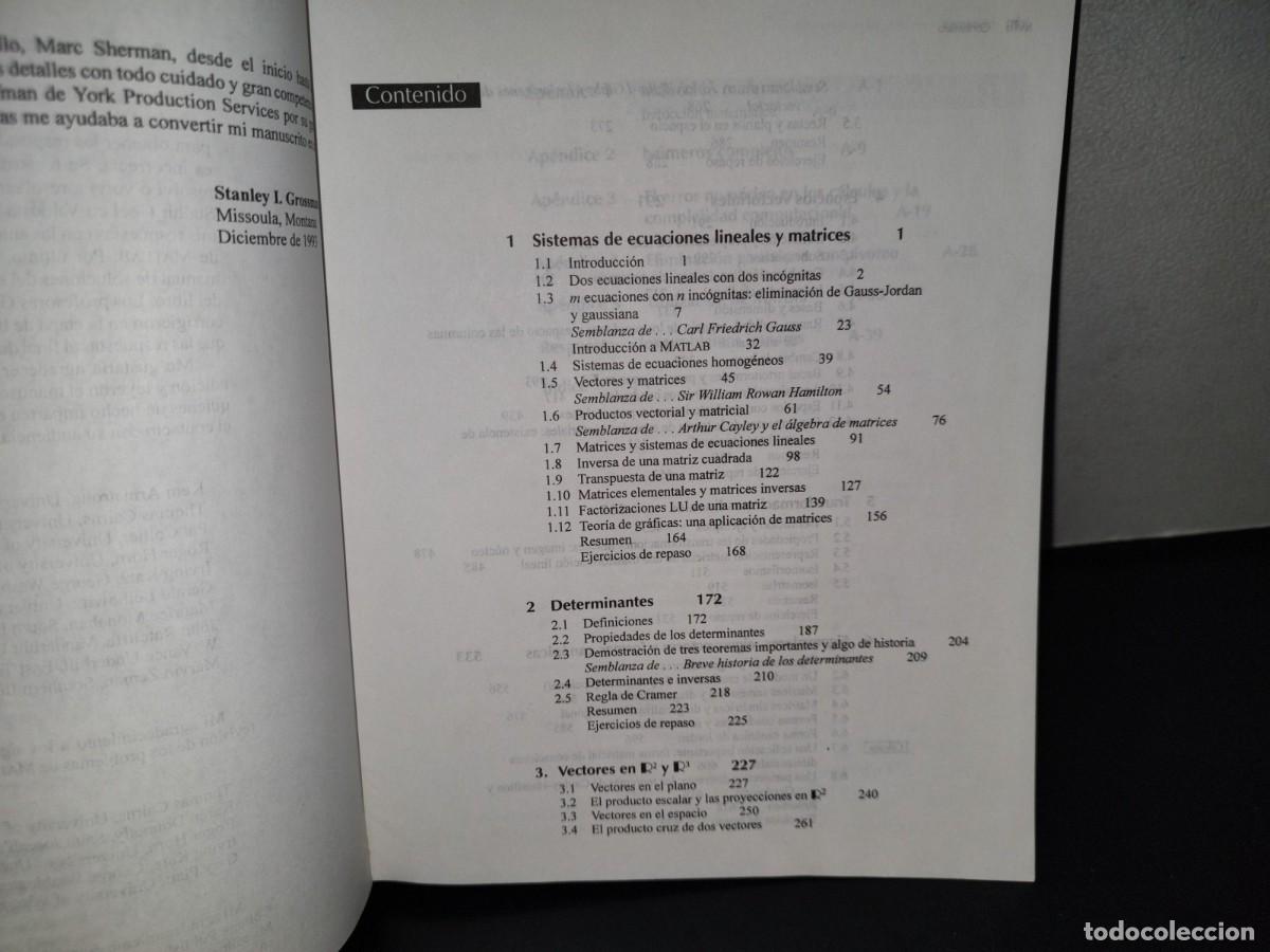 Libros de segunda mano de ciencias: 149- &Aacute;LGEBRA LINEAL - STANLEY I. GROSSMAN - MCGRAWHILL - Foto 7