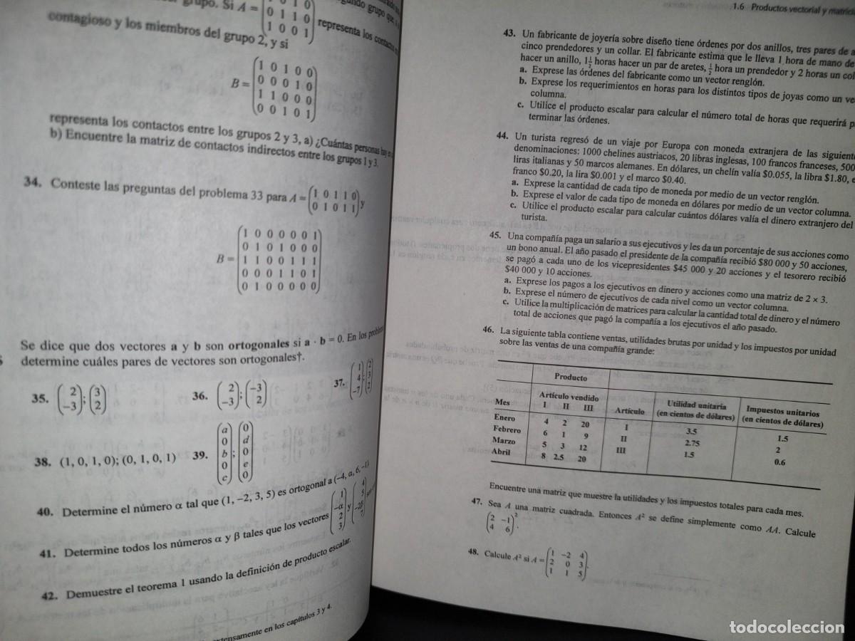 Libros de segunda mano de ciencias: 149- &Aacute;LGEBRA LINEAL - STANLEY I. GROSSMAN - MCGRAWHILL - Foto 10