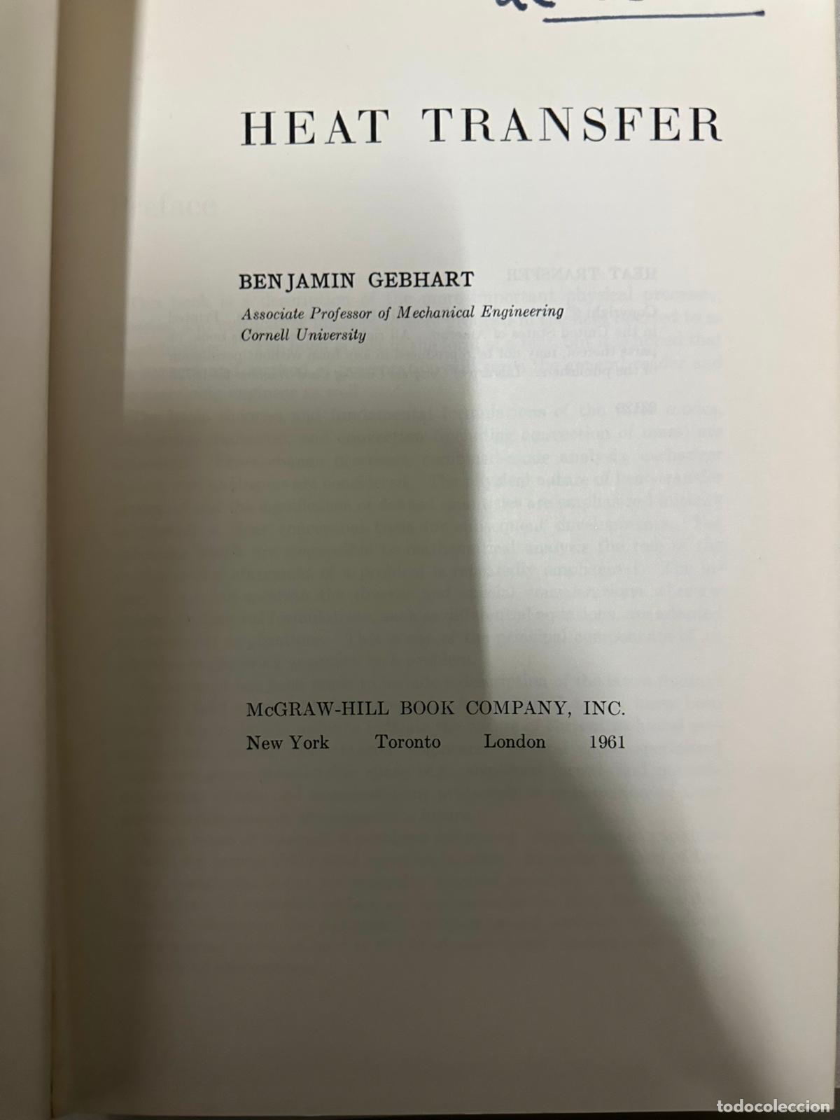 Libros de segunda mano de ciencias: Heat Transfer Benjamin Gebhart - Foto 3