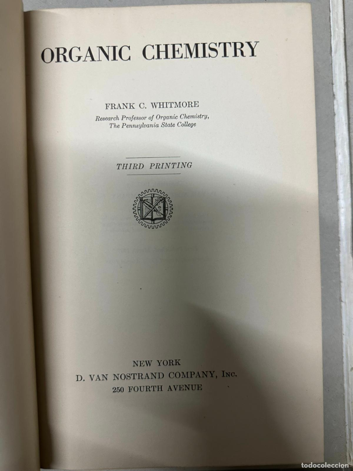 Libros de segunda mano de ciencias: Organic Chemistry Whitmore, Frank - Foto 2