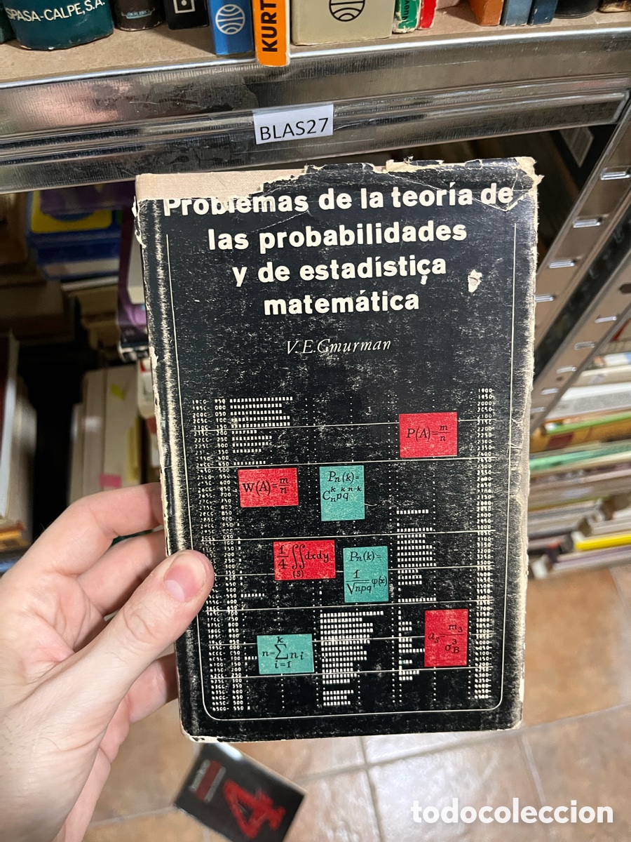 Libros de segunda mano de ciencias: Blas27 Problemas de la teor&iacute;a de las probabilidades y de estad&iacute;stica. V. E. Gmurman. - Foto 1