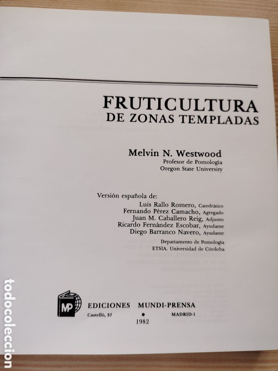 Libros de segunda mano: Fruticultura de zonas templadas - Foto 6
