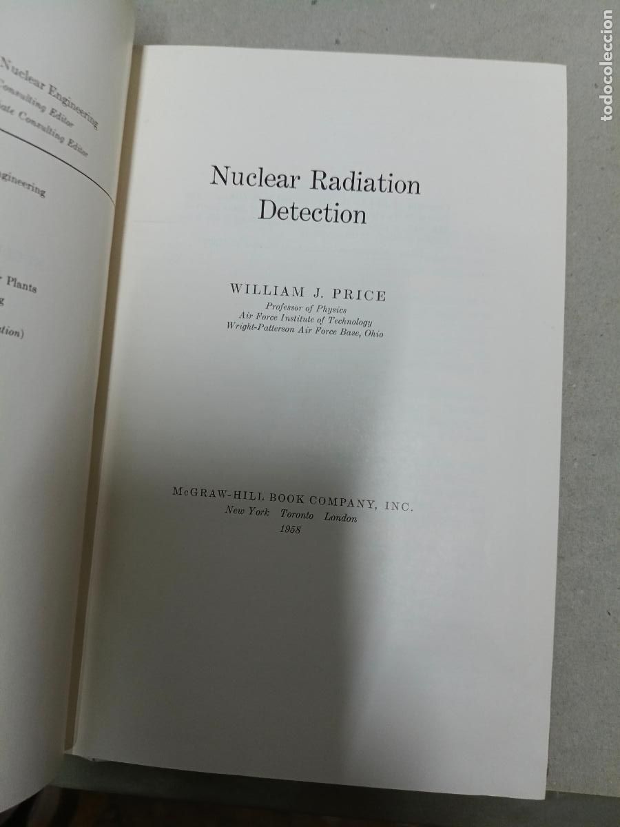 Libros de segunda mano de ciencias: Nuclear Radiation Detection W. J. Price - Foto 2