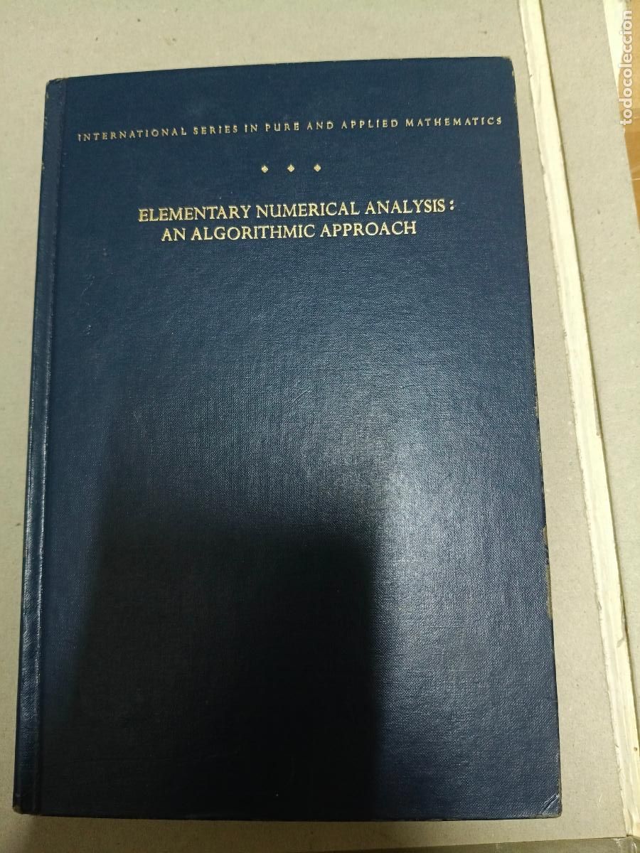 Libros de segunda mano de ciencias: Elementary Numerical Analysis: An Algorithmic Approach Samuel Daniel Conte - Foto 1