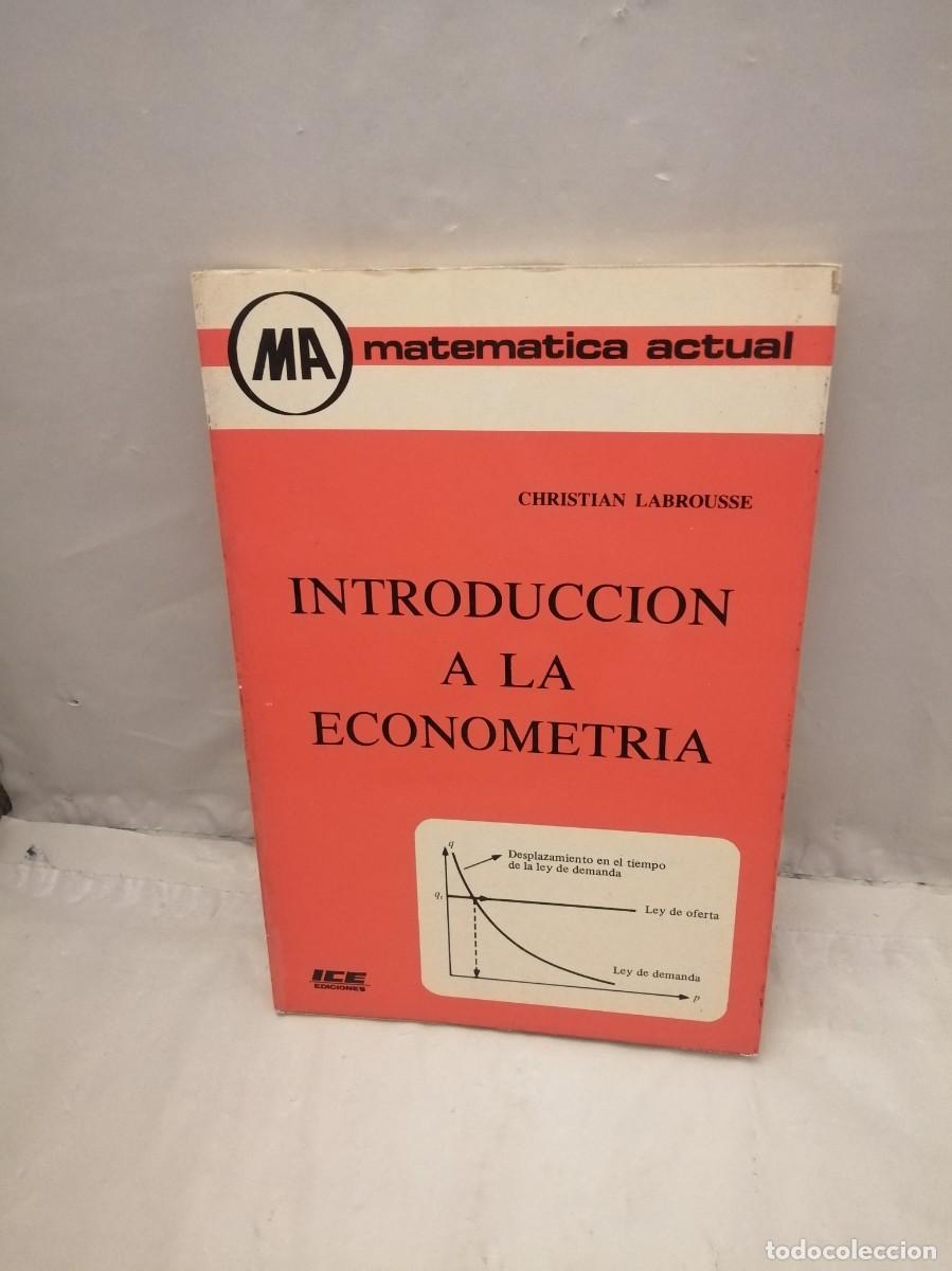 Libros de segunda mano de ciencias: Introducci&oacute;n a la econometr&iacute;a (Primera edici&oacute;n, Colecci&oacute;n: Matem&aacute;tica Actual) - Foto 1