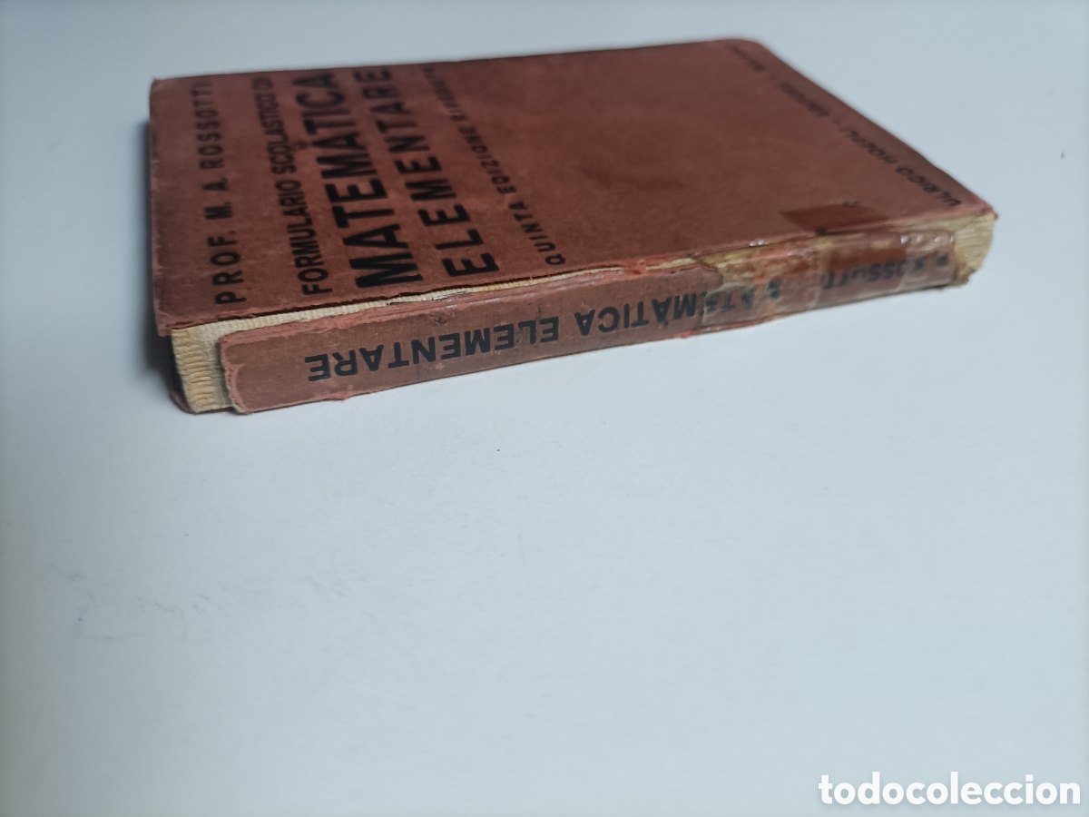 Libros de segunda mano de ciencias: Matematica elementare. M.A.Rosotti Quinta ediciones . Texo en italiano - Foto 4