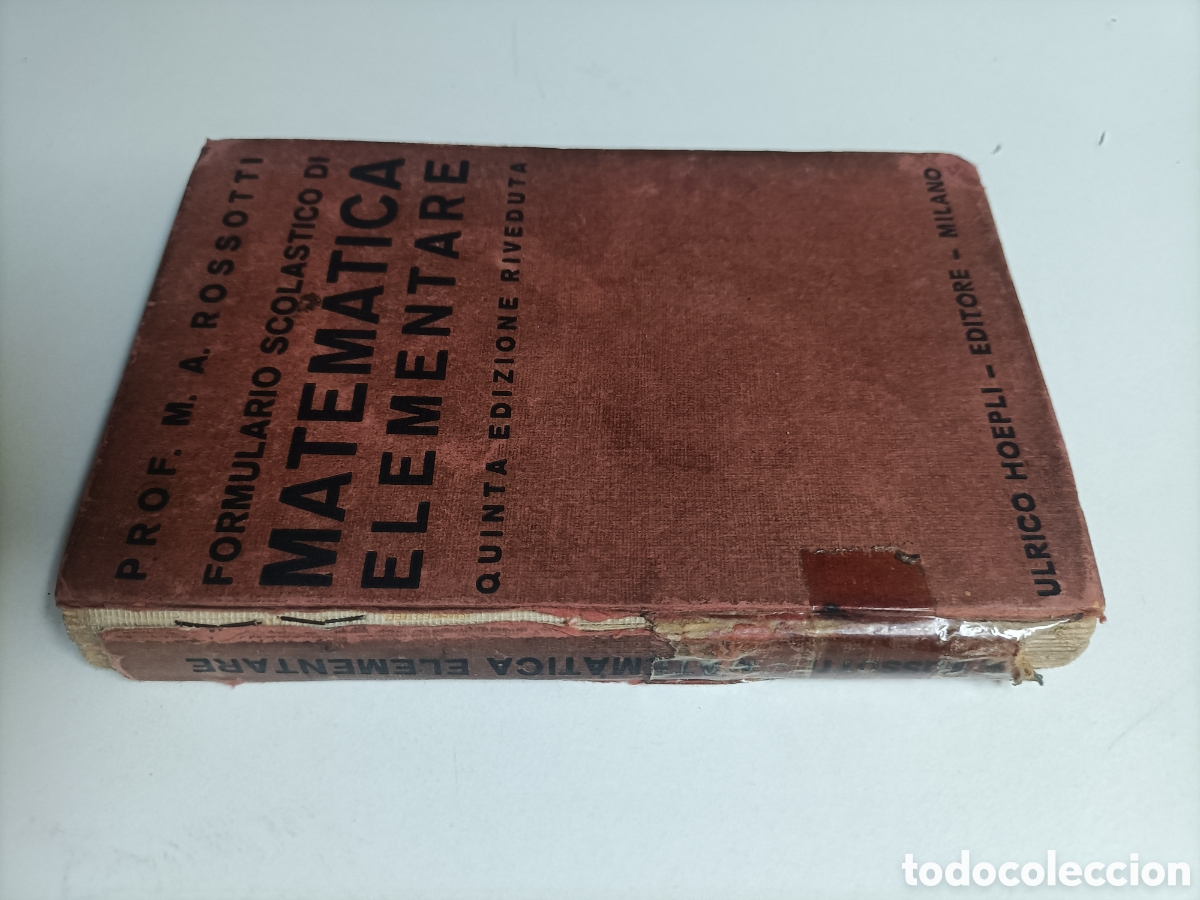 Libros de segunda mano de ciencias: Matematica elementare. M.A.Rosotti Quinta ediciones . Texo en italiano - Foto 1