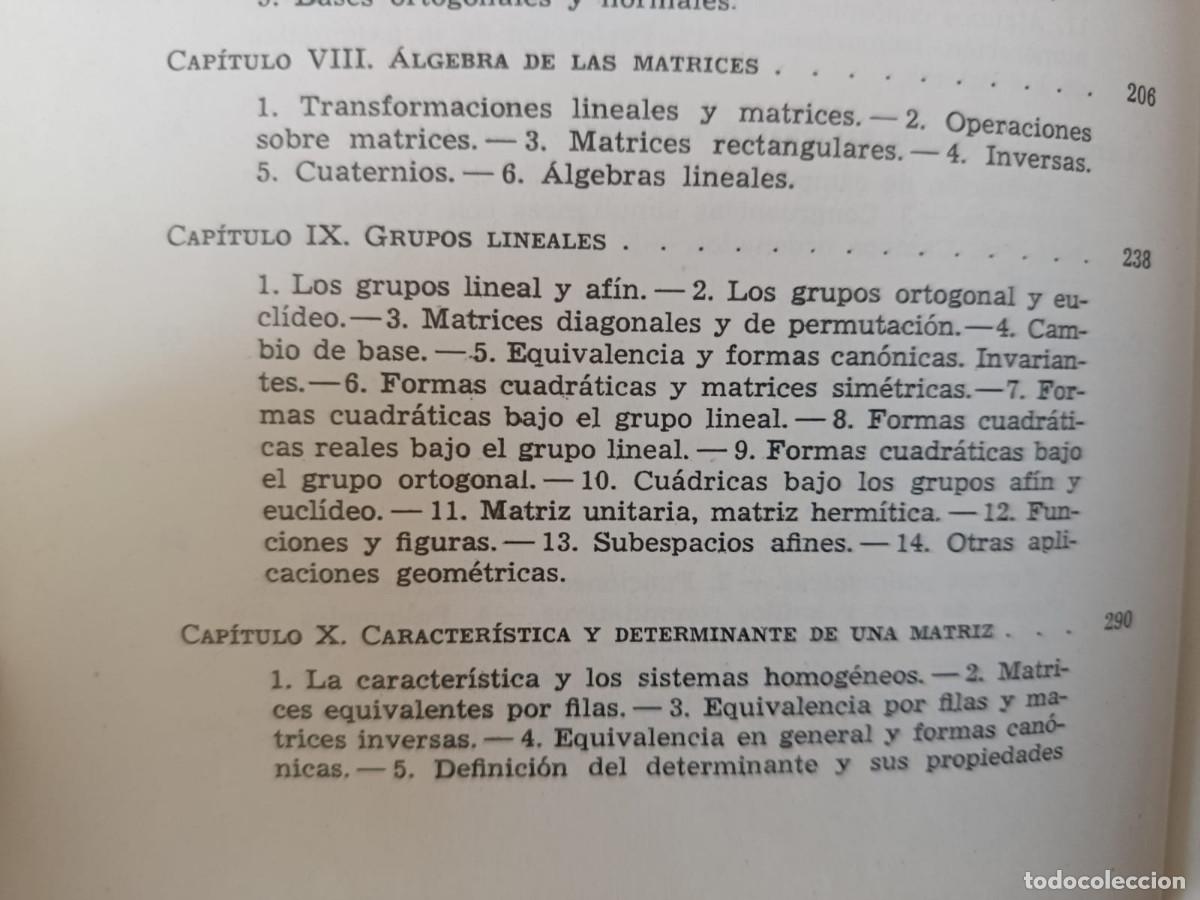 Libros de segunda mano de ciencias: &Aacute;LGEBRA MODERNA - GARRETT BIRKHOFF SAUNDERS MACLANE - Foto 5