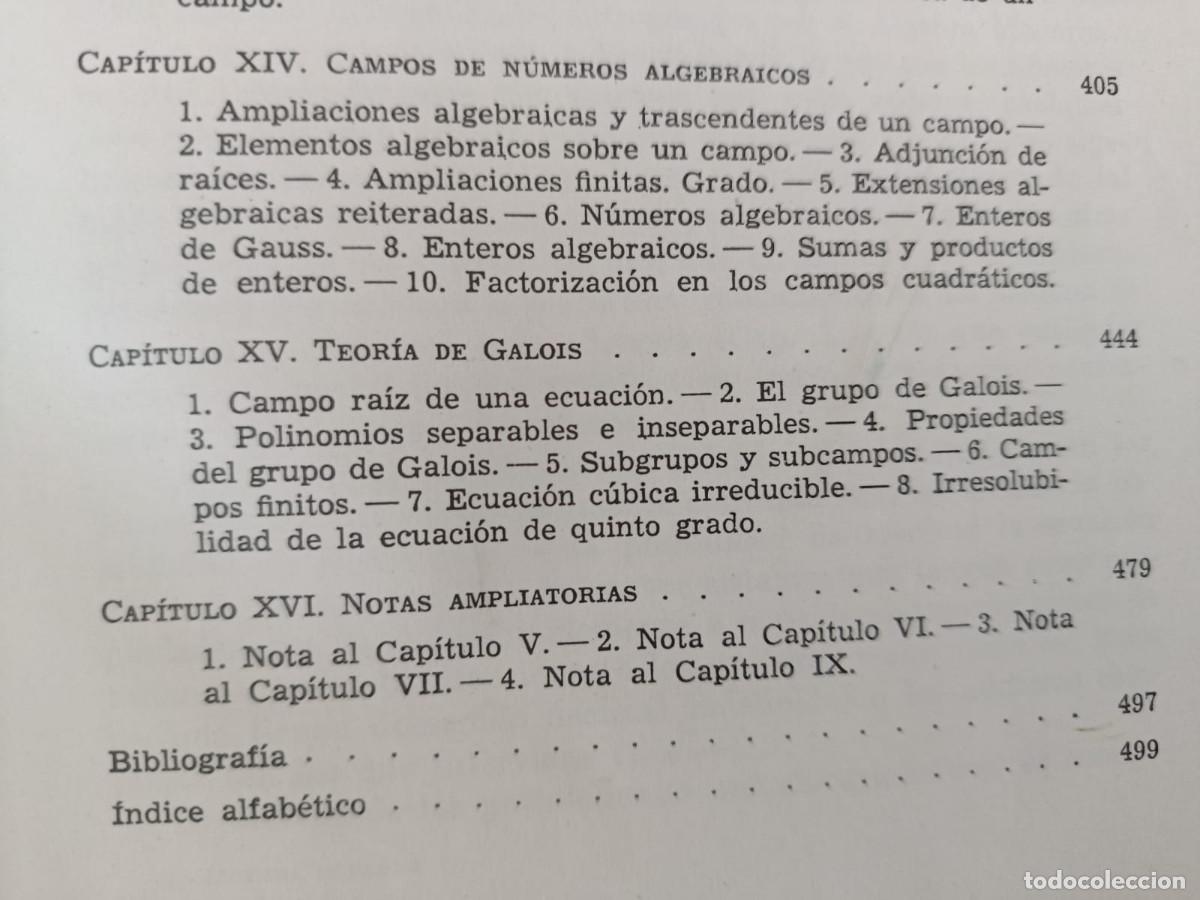 Libros de segunda mano de ciencias: &Aacute;LGEBRA MODERNA - GARRETT BIRKHOFF SAUNDERS MACLANE - Foto 7