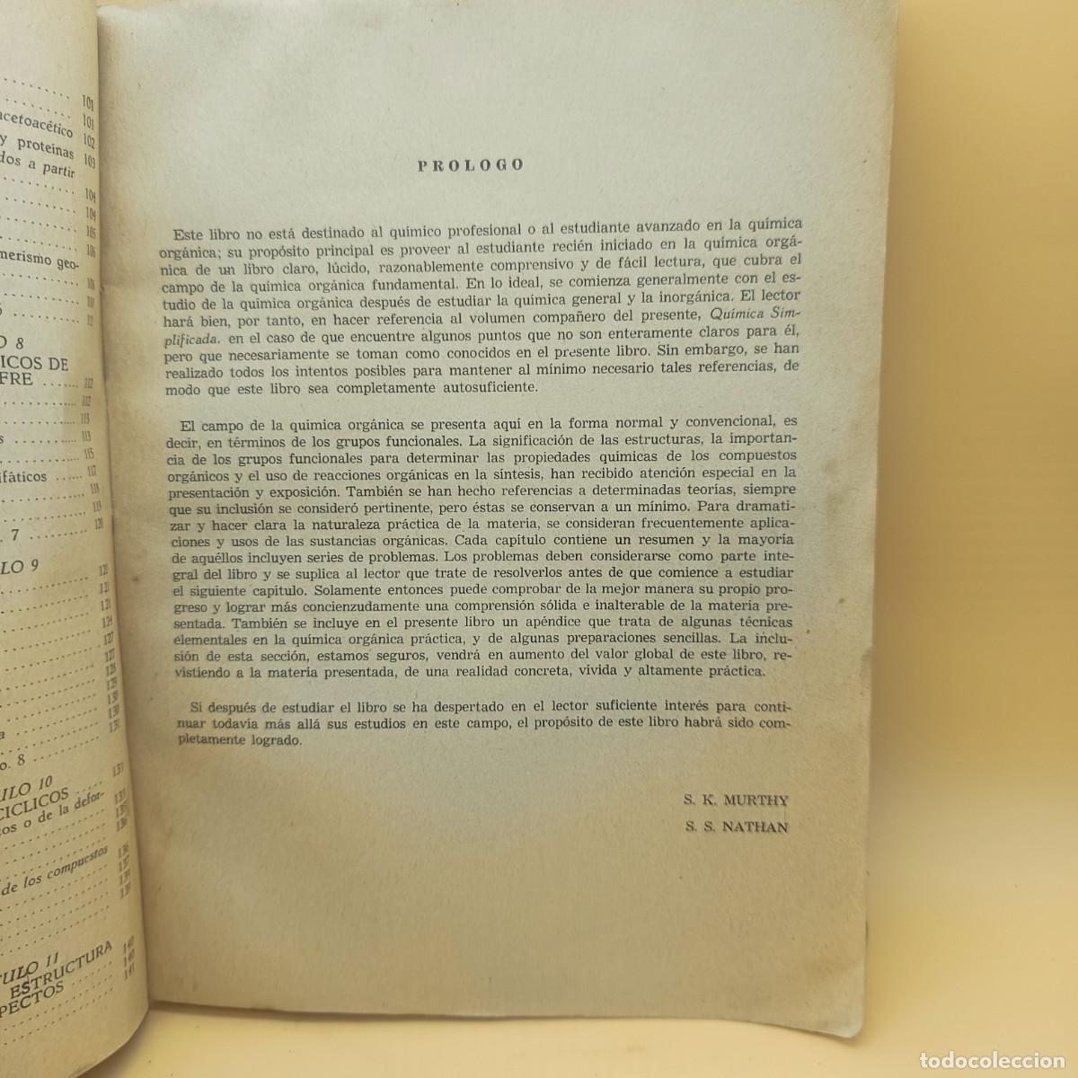 Libros de segunda mano de ciencias: QUIMICA ORGANICA SIMPLIFICADA, EDICIONES MINERVA - Foto 4