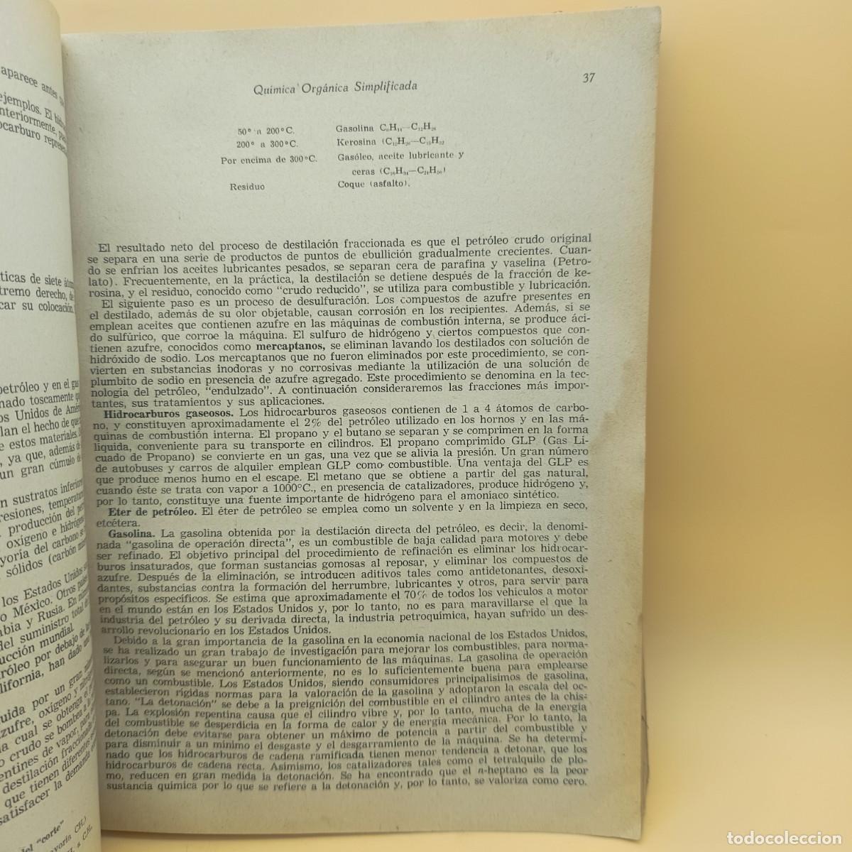 Libros de segunda mano de ciencias: QUIMICA ORGANICA SIMPLIFICADA, EDICIONES MINERVA - Foto 5