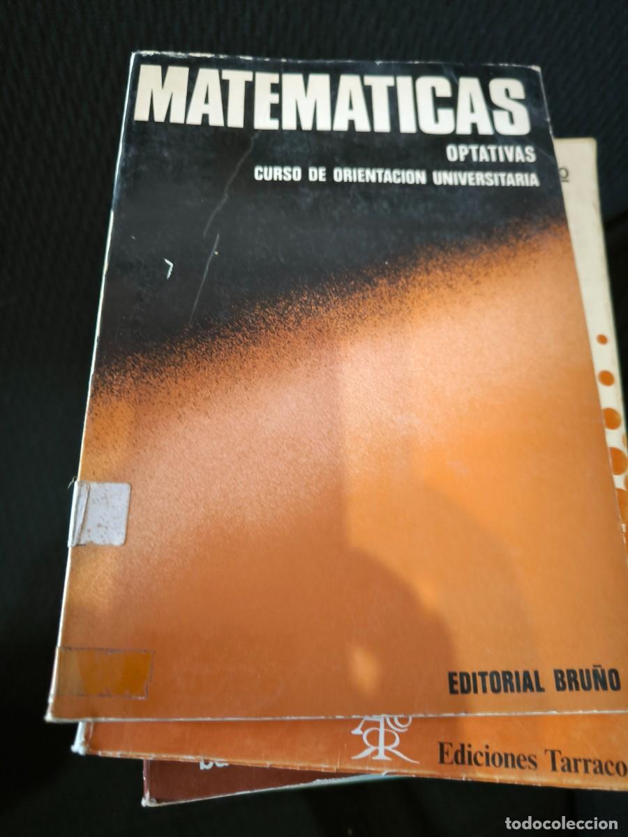 Libros de segunda mano de ciencias: MATEMATICAS OPTATIVAS COU EDITORIAL BRU&Ntilde;O - Foto 1