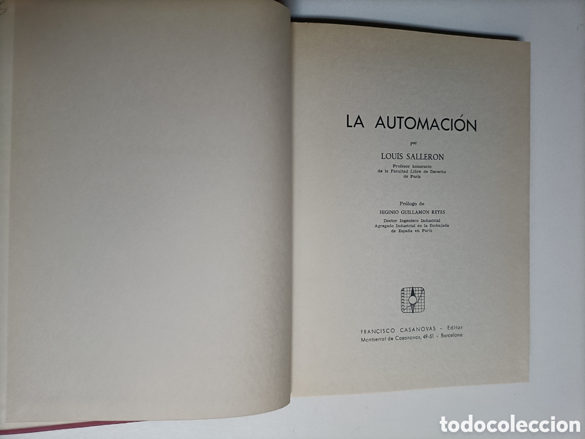 Libros de segunda mano de ciencias: La automaci&oacute;n .Louis Salleron - Foto 1