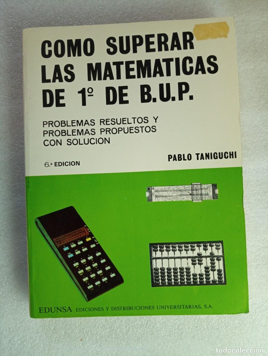 Libros de segunda mano de ciencias: COMO SUPERAR LAS MATEMATICAS DE 1&ordm; DE BUP - Foto 1