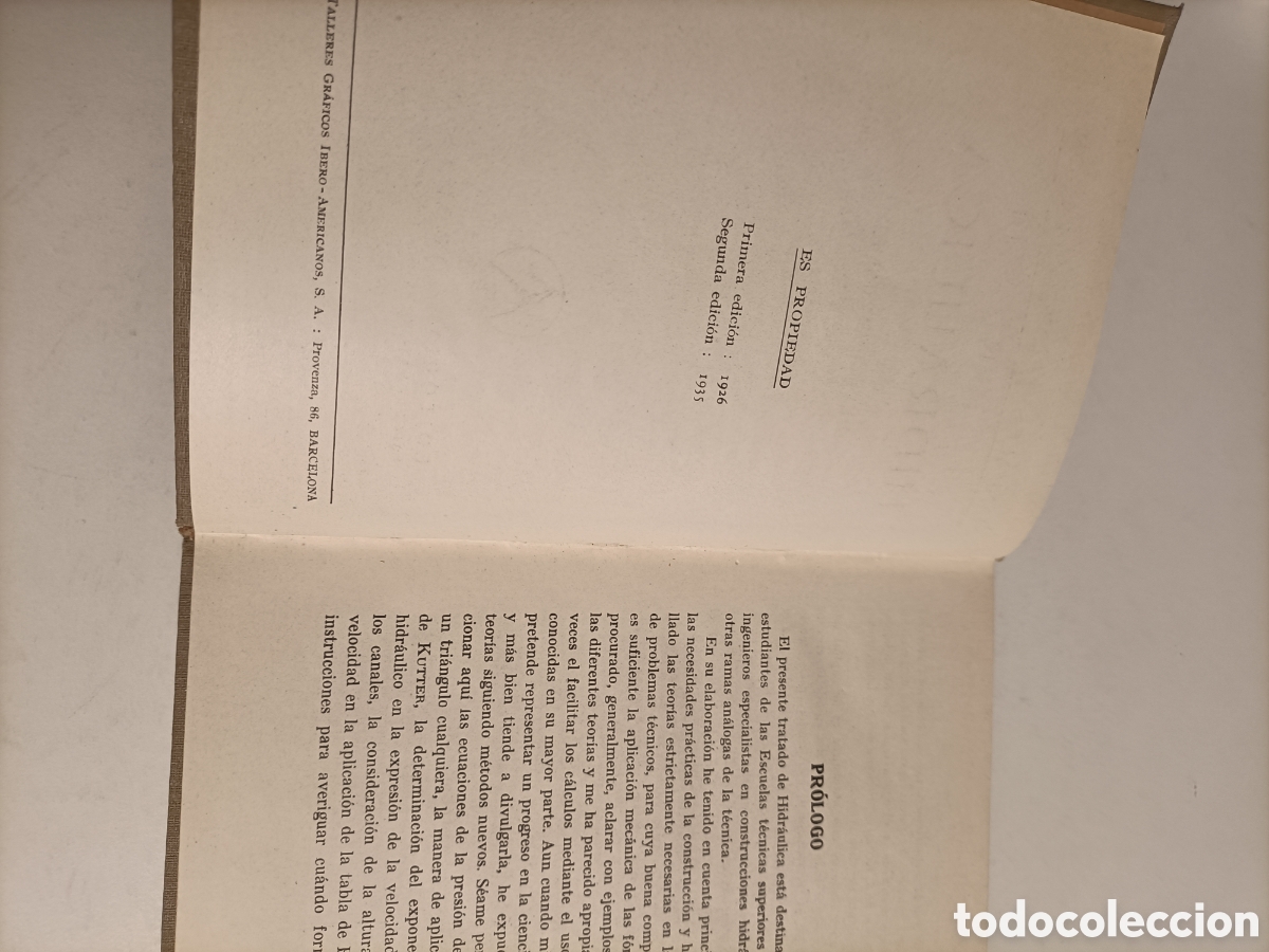 Libros de segunda mano de ciencias: Elementos de hidr&aacute;ulica PH. Forchheimer. Editorial labor-1955 - Foto 8