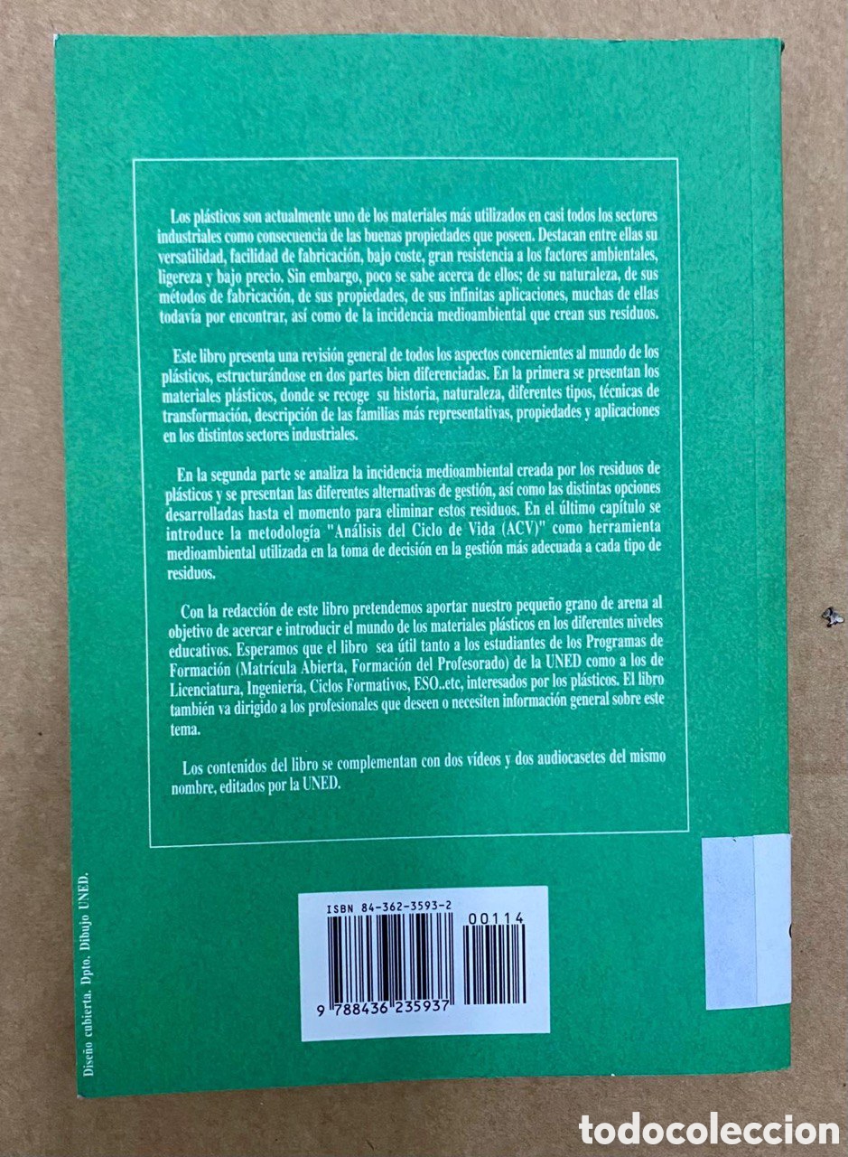 Libros de segunda mano de ciencias: Los pl&aacute;sticos y el tratamiento de sus residuos. - Foto 2