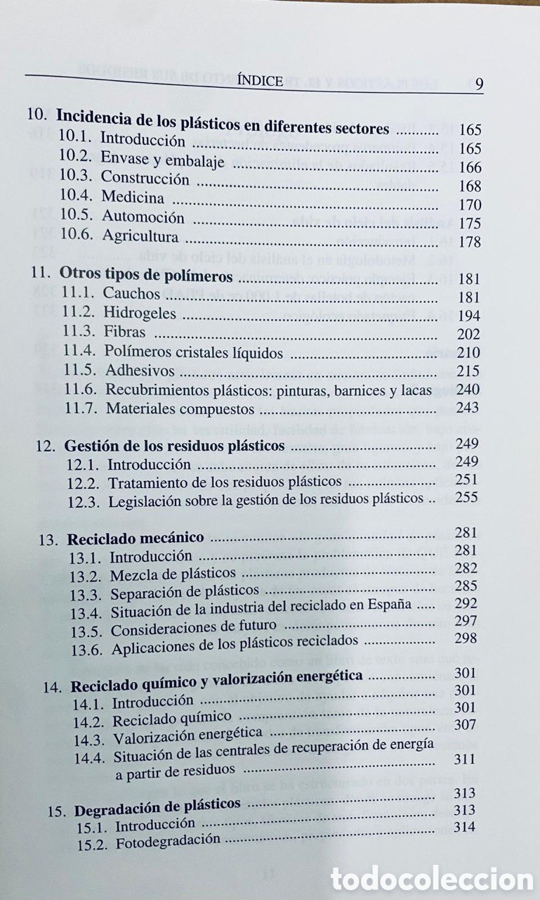 Libros de segunda mano de ciencias: Los pl&aacute;sticos y el tratamiento de sus residuos. - Foto 5