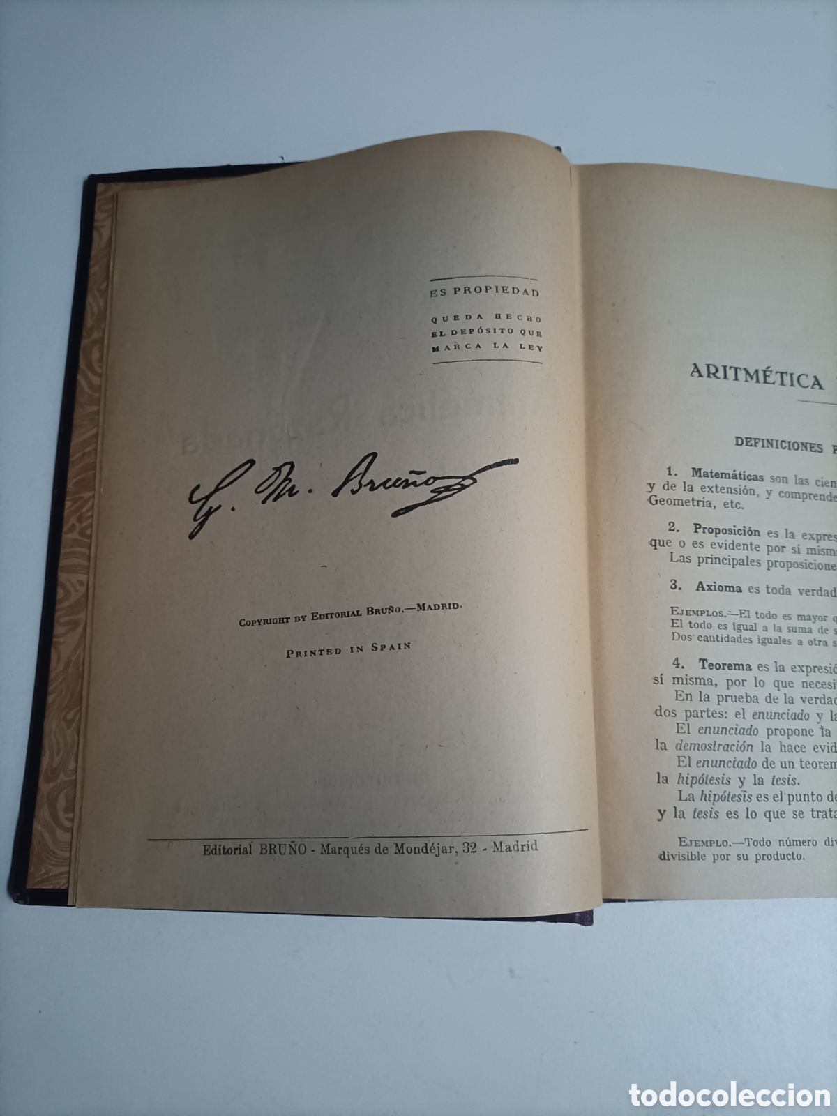 Libros de segunda mano de ciencias: Tratado te&oacute;rico pr&aacute;ctico de Aritm&eacute;tica razonada curso superior - Foto 8