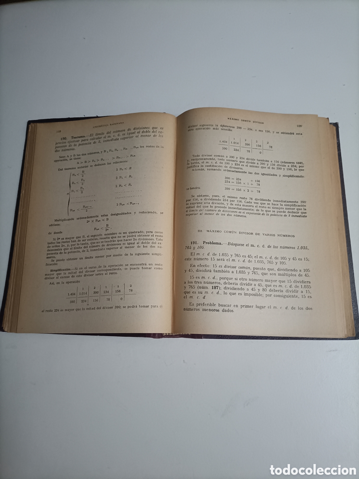 Libros de segunda mano de ciencias: Tratado te&oacute;rico pr&aacute;ctico de Aritm&eacute;tica razonada curso superior - Foto 9