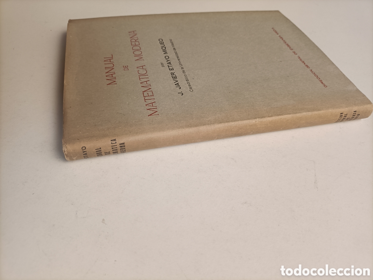 Libros de segunda mano de ciencias: BI. Manual de matem&aacute;tica moderna Javier Etayo Miqueo. - Foto 4