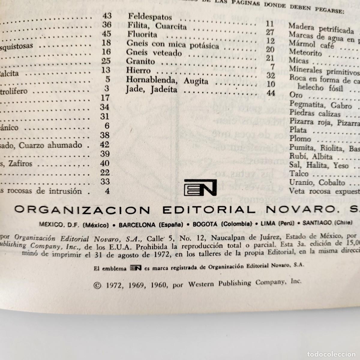 Libros de segunda mano: Un Libro de Oro de estampas ROCAS Y MINERALES de Novaro - Foto 6