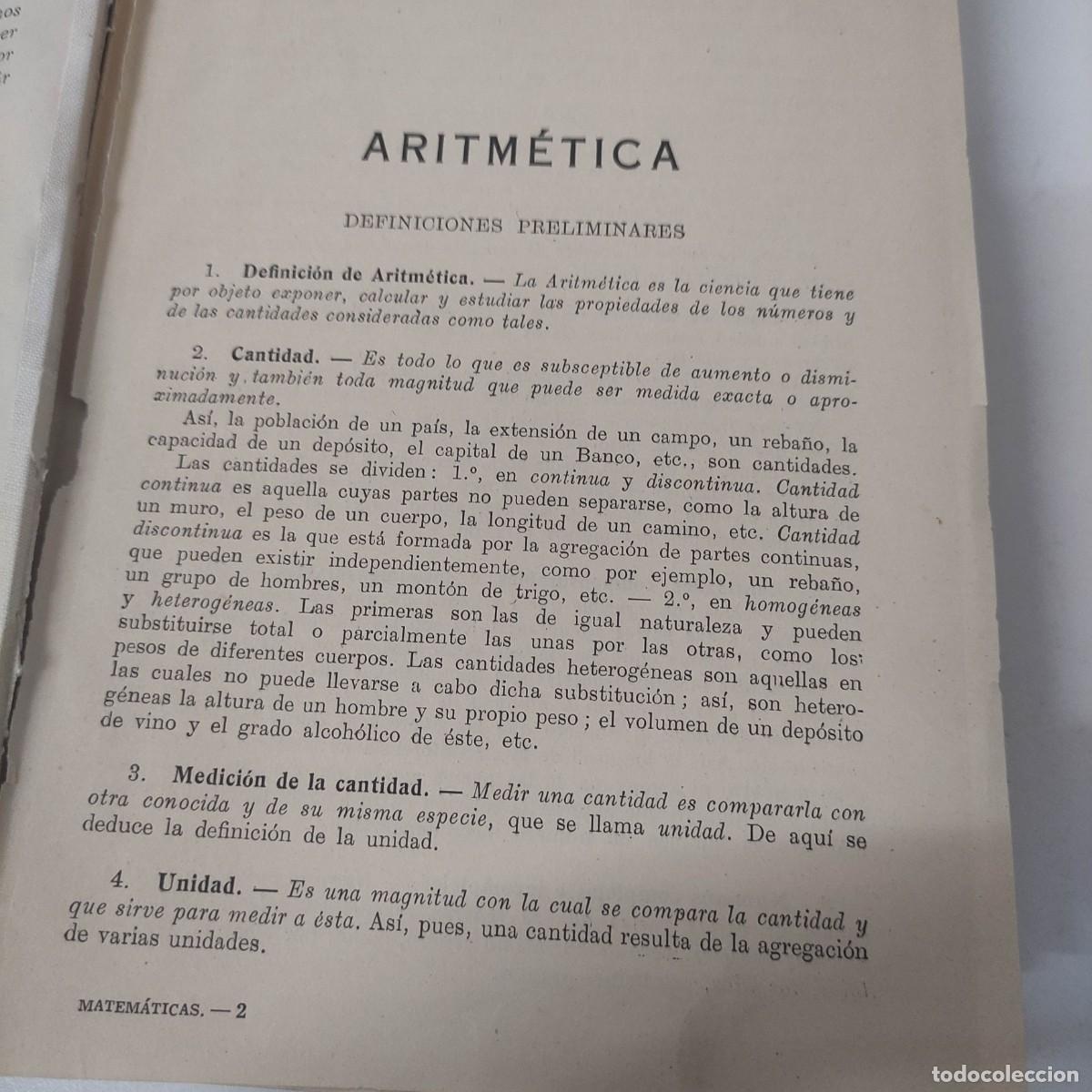 Libros de segunda mano de ciencias: Matem&aacute;ticas - Luis Postigo Editorial Ram&oacute;n Sopena S.A. 1948 - Foto 3