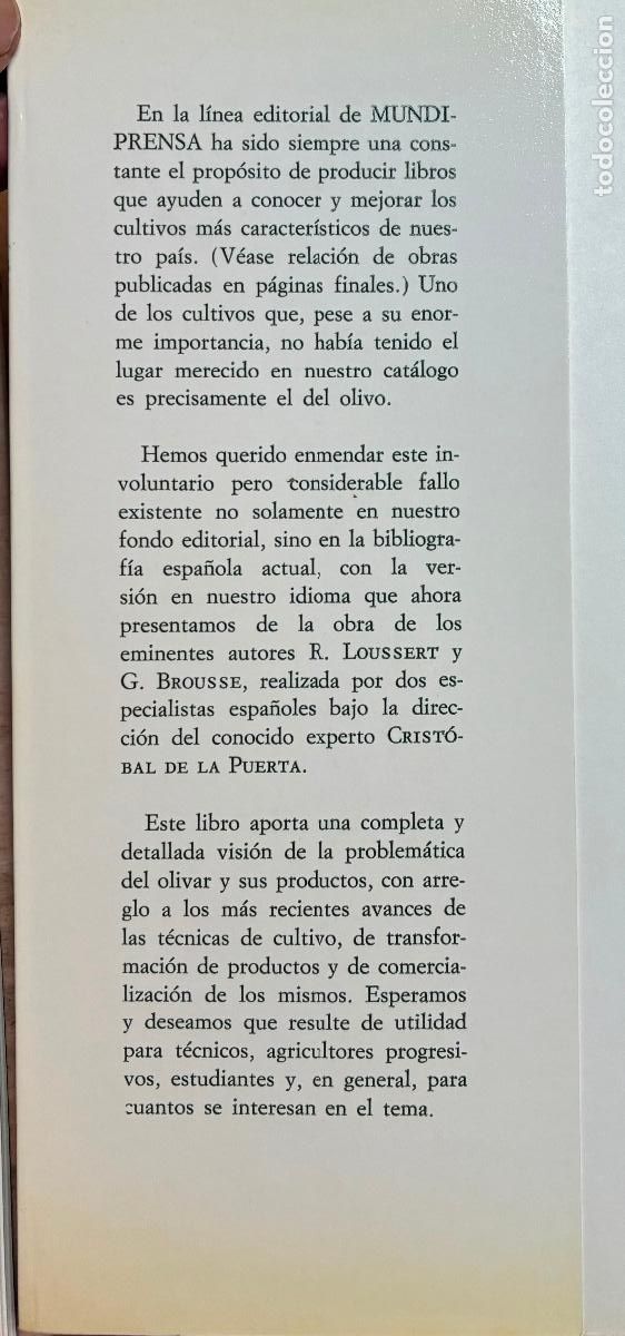 Libros de segunda mano: EL OLIVO R. Loussert y G. Brousse - Foto 3