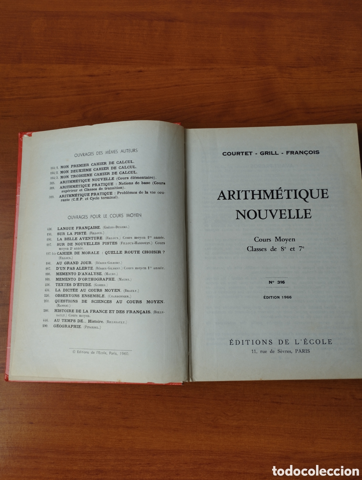 Libros de segunda mano de ciencias: Antiguo libro de aritm&eacute;tica franc&eacute;s. Arithmetique nouvelle - Foto 3