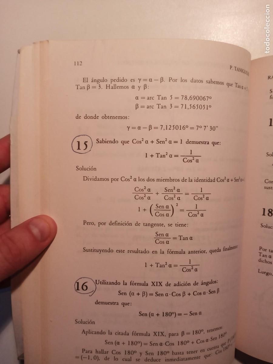 Libros de segunda mano de ciencias: COMO SUPERAR LAS MATEMATICAS DE 2&ordm; DE B.U.P. - PABLO TANIGUCHI - EDUNSA 8&ordf; EDICI&Oacute;N 1987 - Foto 7