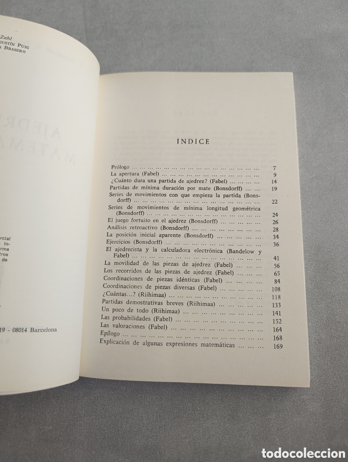 Libros de segunda mano de ciencias: Ajedrez y matem&aacute;ticas - Bonsdorff, Fabel, Riihimaa - Foto 4
