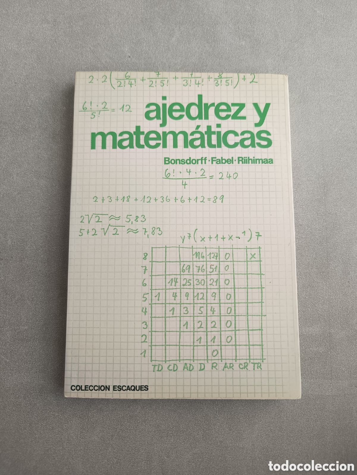 Libros de segunda mano de ciencias: Ajedrez y matem&aacute;ticas - Bonsdorff, Fabel, Riihimaa - Foto 1