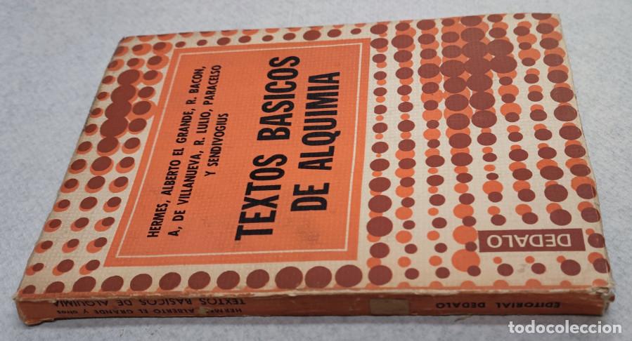 Libros de segunda mano de ciencias: TEXTOS BASICOS DE ALQUIMIA, HERMES, ALBERTO EL GRANDE, DEDALO 1976, LIBRO - Foto 3
